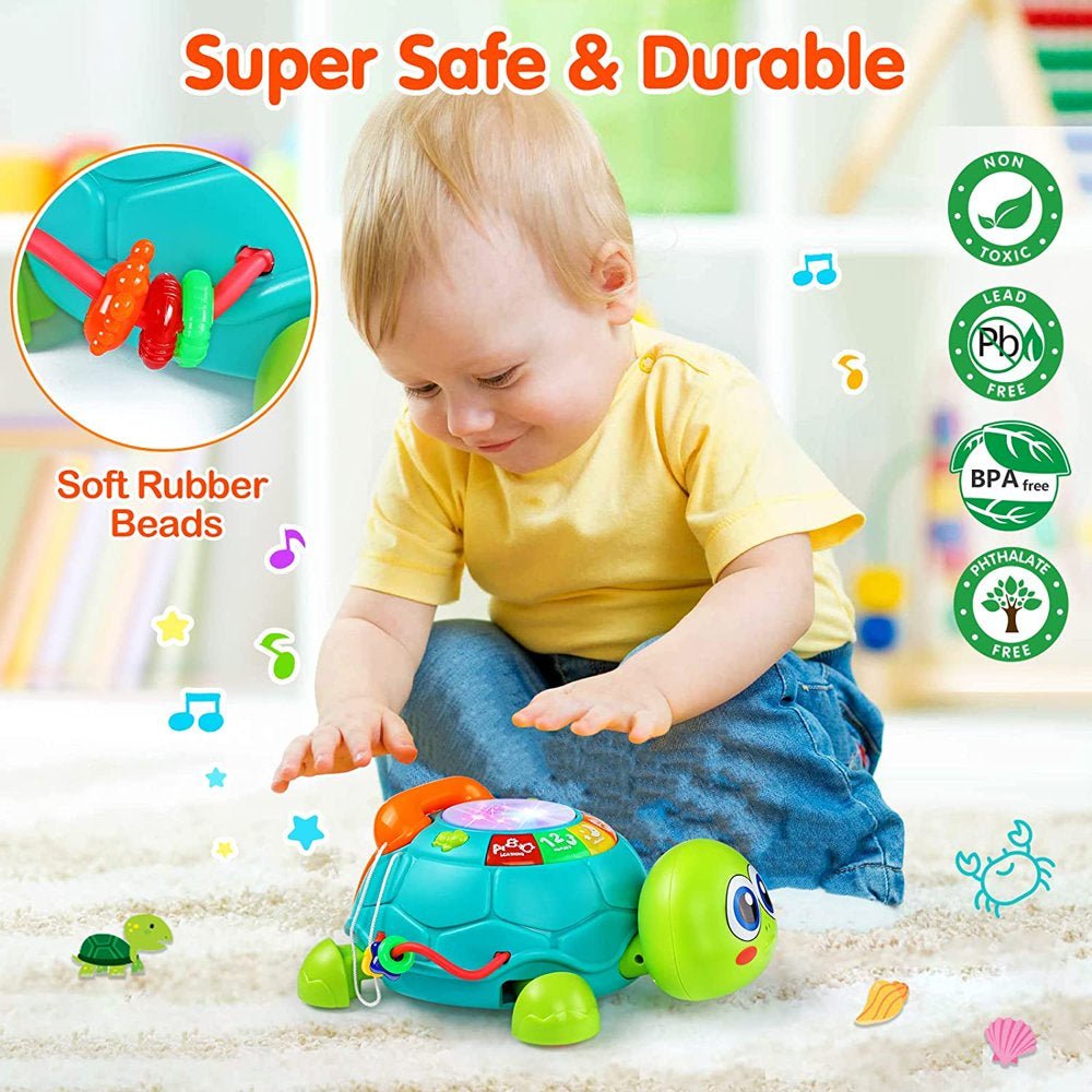 Musical Turtle - with Letters Numbers Phone Educational Learning Toys - The Toy Base