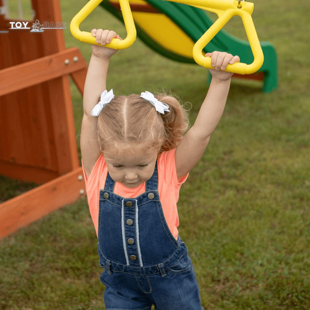 Oakmont Cedar Wooden Swing Set - The Toy Base