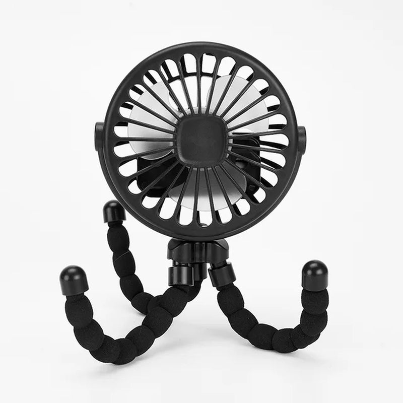 Octopus Mini USB Fan - with a flexible tripod - I Love 💕