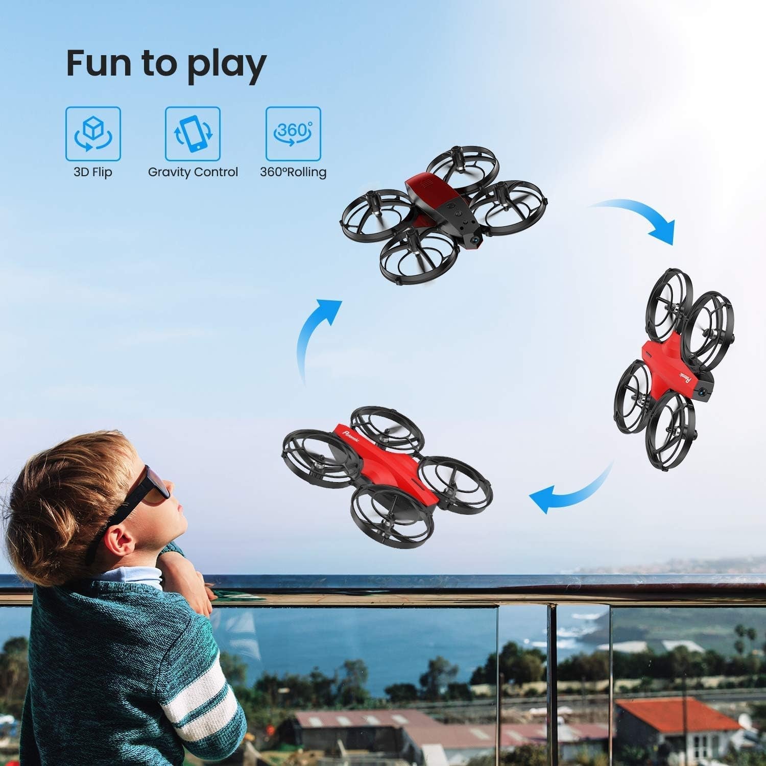 P7 Mini Drone with RC Battle Mode - 720P HD FPV Camera for Kids Beginners - The Toy Base