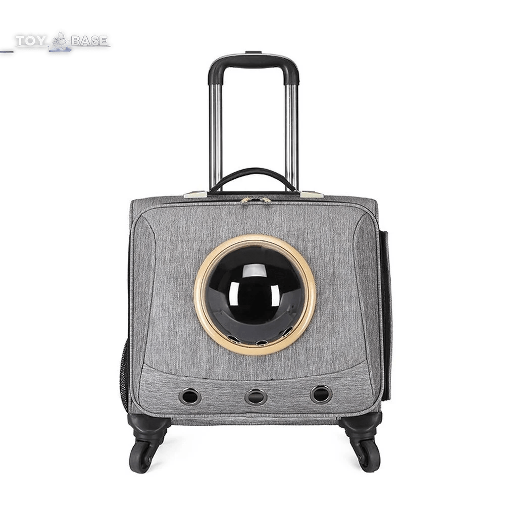 Pet Travel Trolley Case Portable Pet Suitcase with Universal Wheel General Pet Box for Cats and Dogs Pet Luggage - The Toy Base