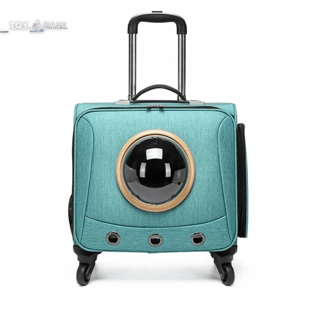 Pet Travel Trolley Case Portable Pet Suitcase with Universal Wheel General Pet Box for Cats and Dogs Pet Luggage - The Toy Base