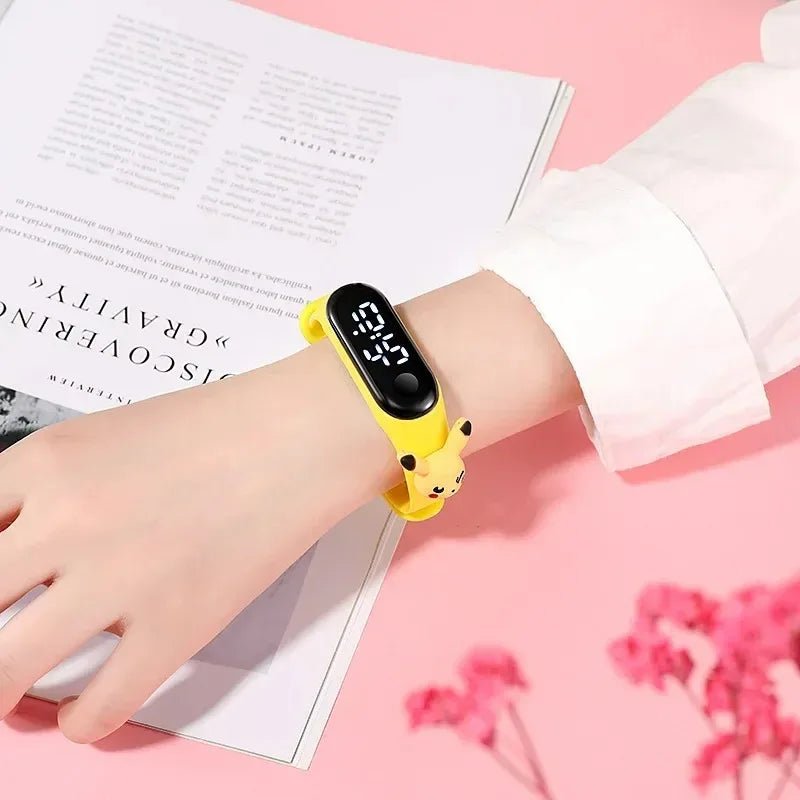 Pikachu Trendy LED Electronic Watch - Waterproof Children Bracelet - I Love 💕