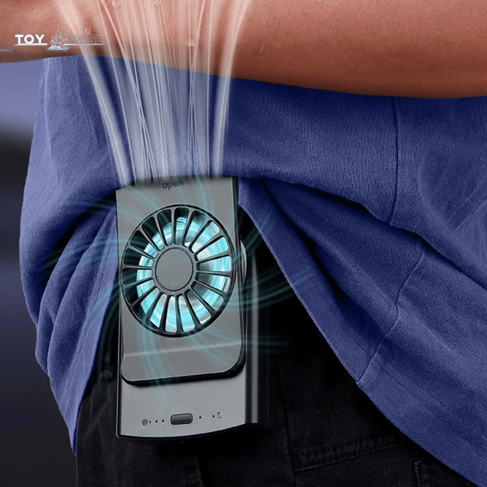 Pocket Breeze - Waist Clip Fan - Strong Airflow - Practical Clip on - Portable Fan - I Love 💕