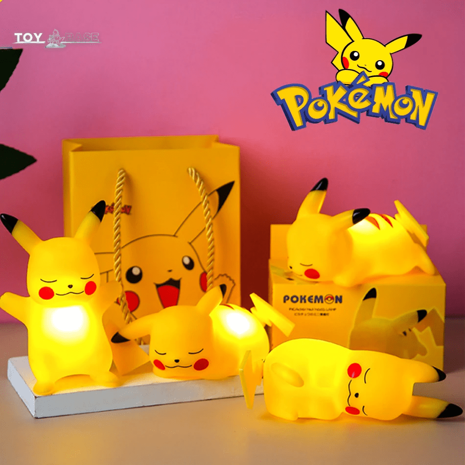 Pokemon Night Lights - Glowing Children Toy - Pokemon Pikachu Cute Bedside Lamp - I Love 💕