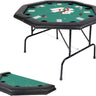 Poker Table Folding Casino Table Top - Texas Hold 'Em Poker Table Poker Set Board Gaming Table - The Toy Base