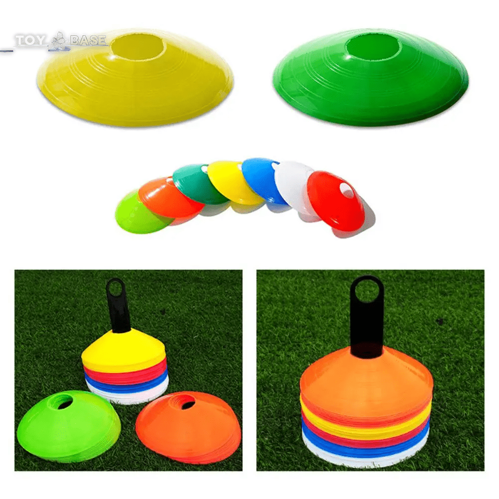 Portable Plastic Football Flying Saucer Plate Soccer Obstacle Training Equipment New Sign Disc Football Training Accessories Hot - I Love 💕