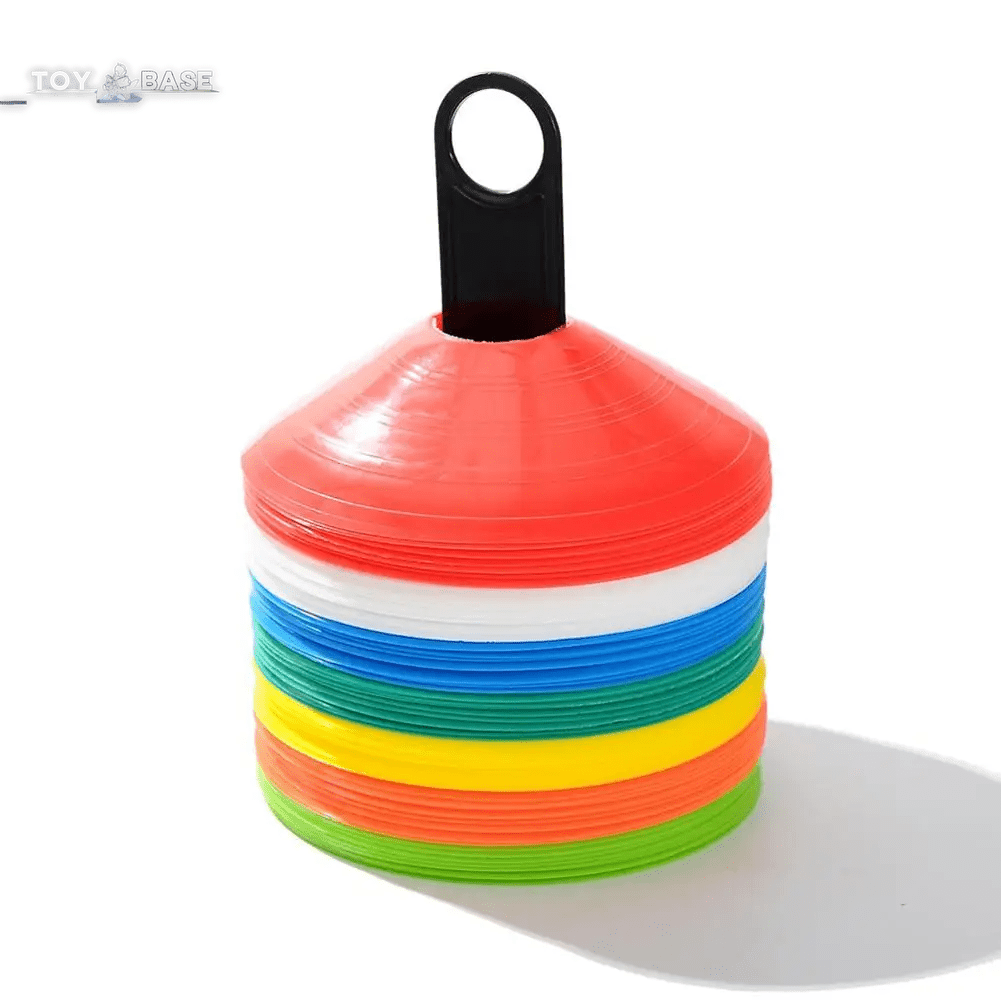 Portable Plastic Football Flying Saucer Plate Soccer Obstacle Training Equipment New Sign Disc Football Training Accessories Hot - I Love 💕