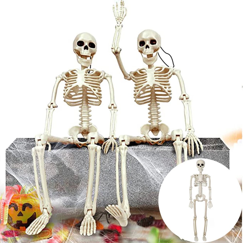 Posable Halloween Human Skeleton – Creepy Decorations for Haunted Houses and Parties - Toybase