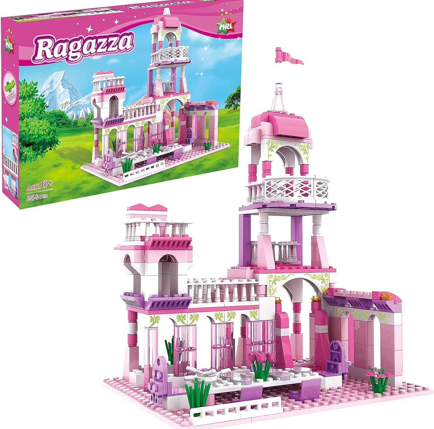 Princess Castle Building Blocks Set (254 Pieces) - The Toy Base