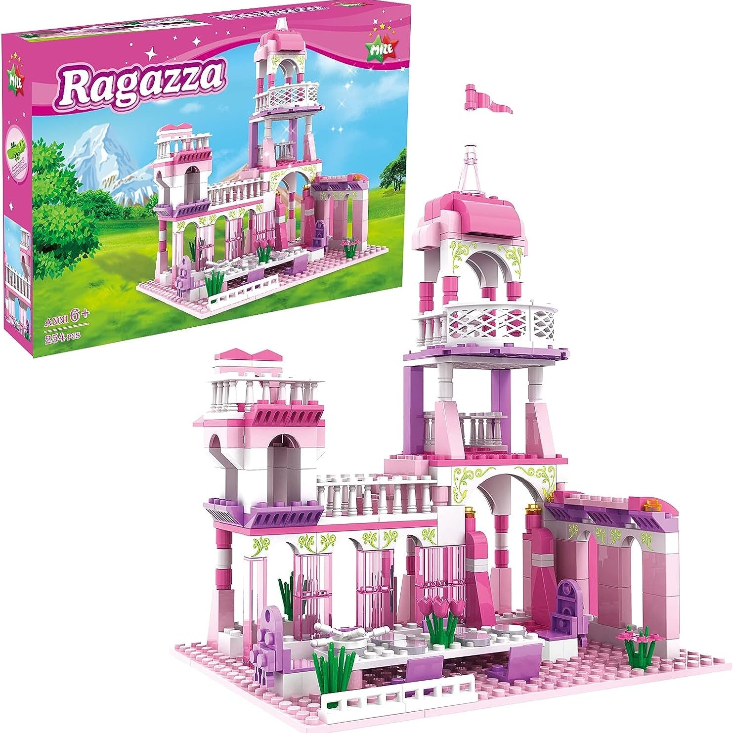 Princess Castle Building Blocks Set (254 Pieces) - The Toy Base