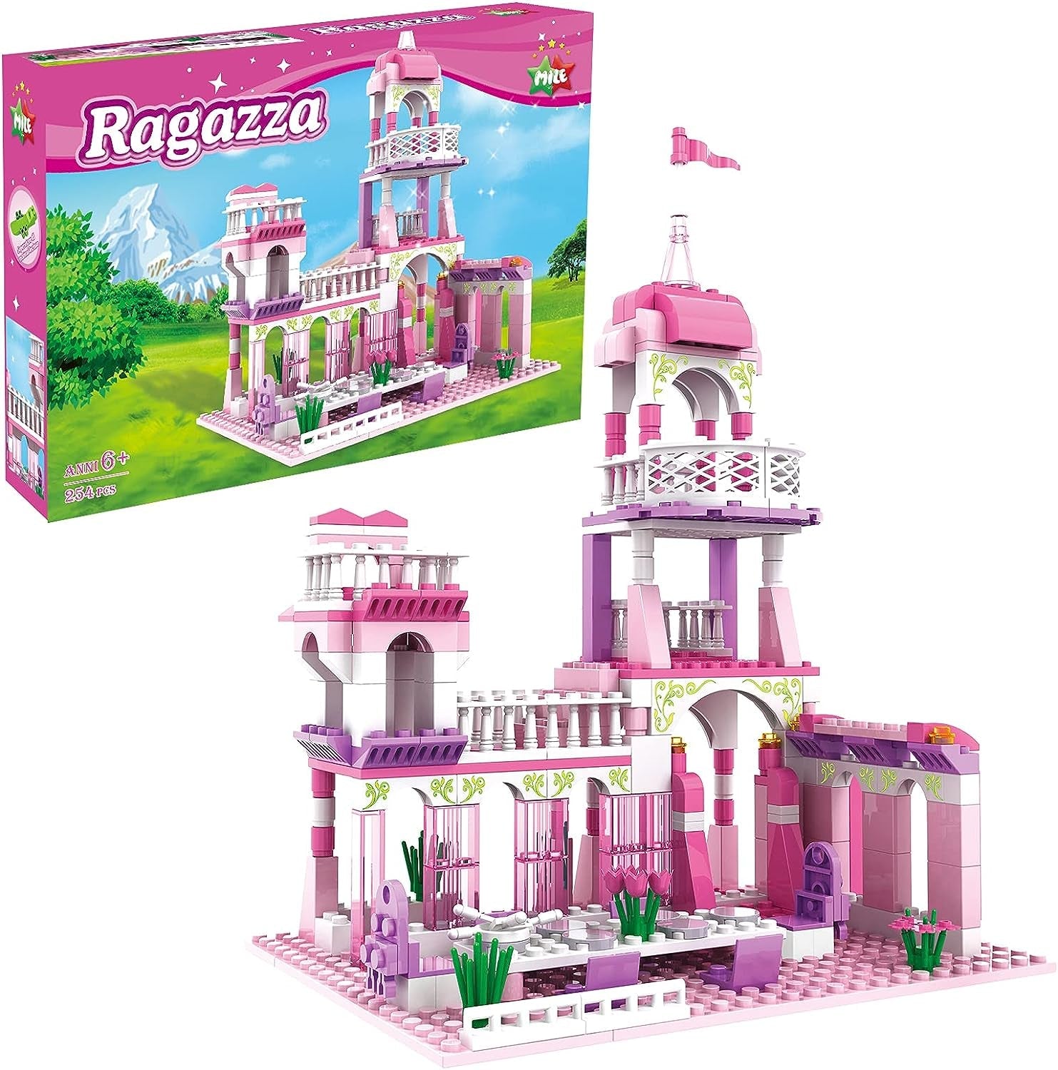 Princess Castle Building Blocks Set (254 Pieces) - The Toy Base