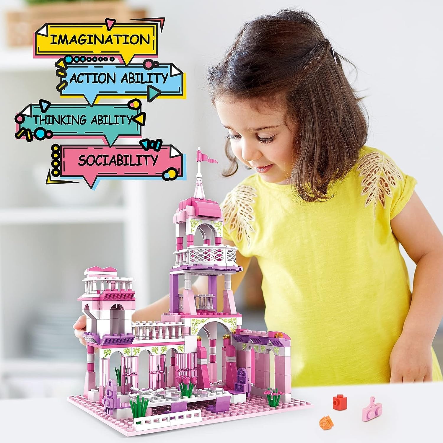 Princess Castle Building Blocks Set (254 Pieces) - The Toy Base