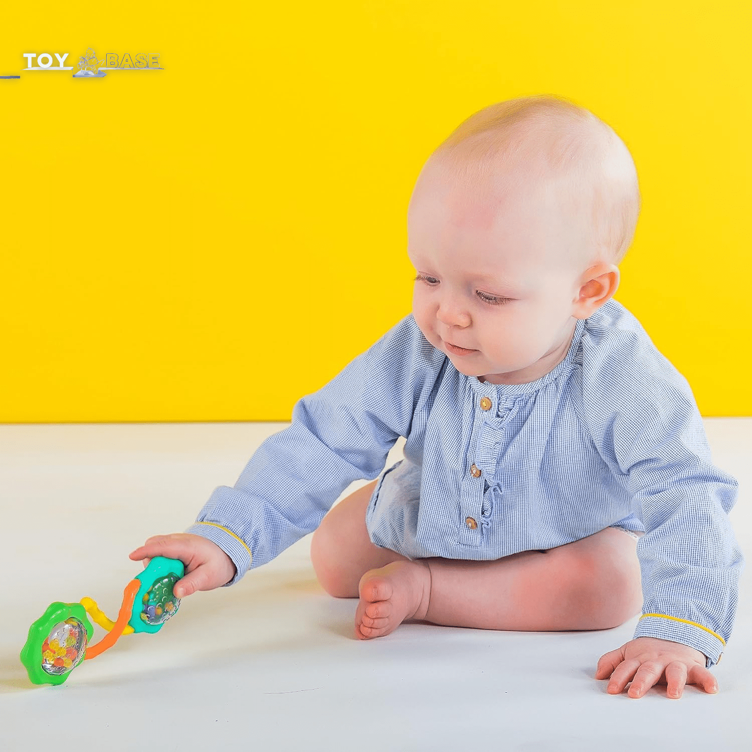 Rattle & Shake Barbell Toy, Ages 3 Months and up Green - The Toy Base