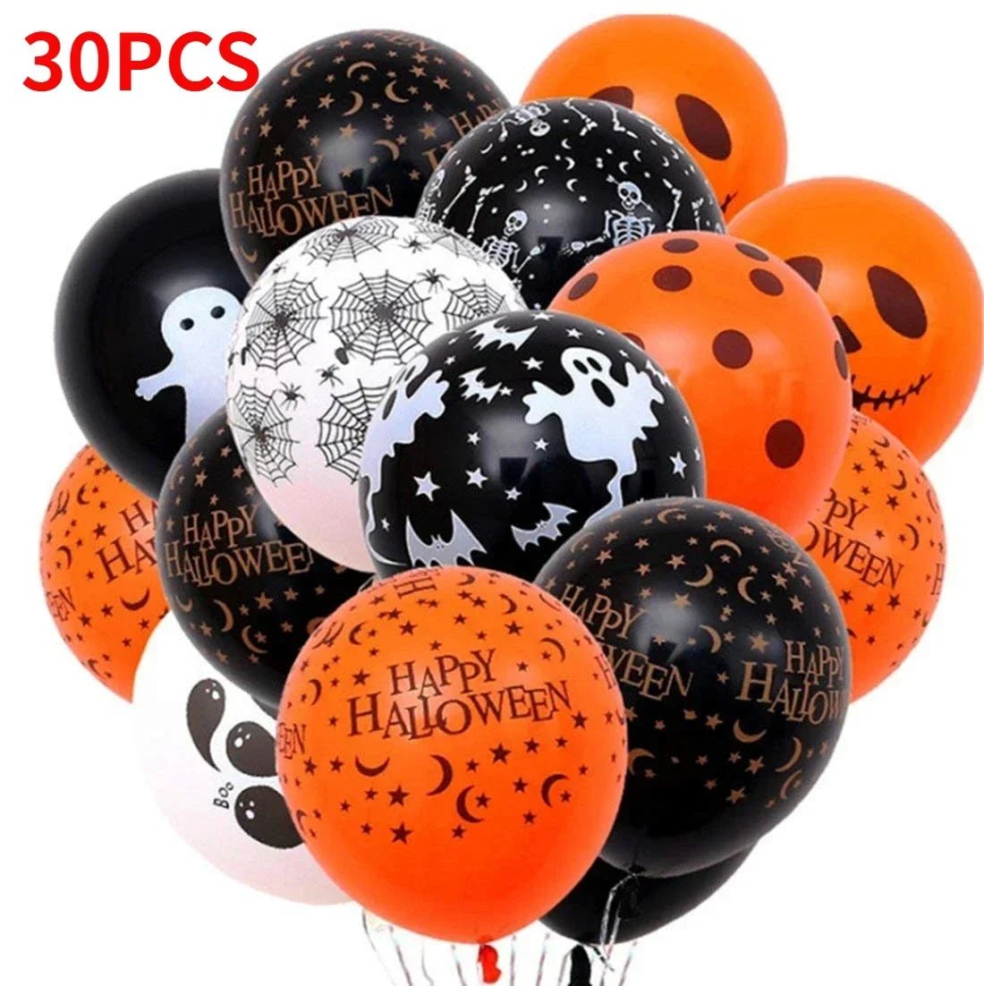 Scary Halloween Balloons – Pumpkin, Skeleton, and Ghost Party Decor - Toybase