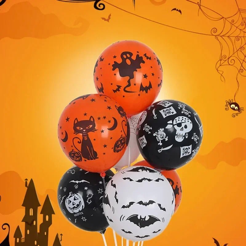 Scary Halloween Balloons – Pumpkin, Skeleton, and Ghost Party Decor - Toybase