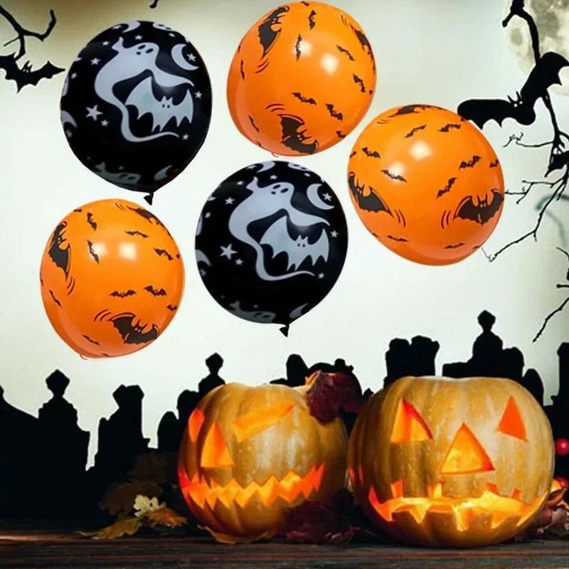 Scary Halloween Balloons – Pumpkin, Skeleton, and Ghost Party Decor - Toybase