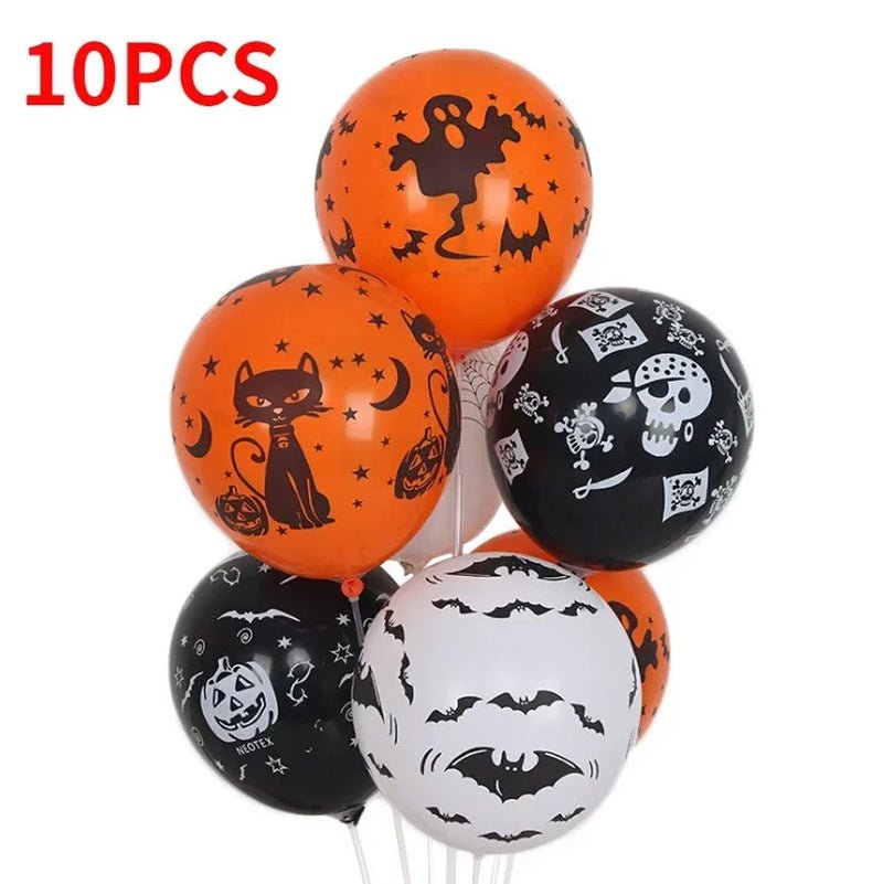 Scary Halloween Balloons – Pumpkin, Skeleton, and Ghost Party Decor - Toybase