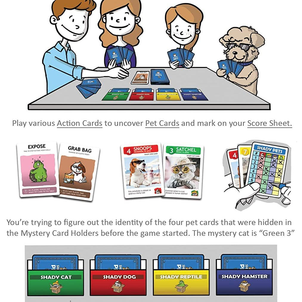 Shady Pets - Card Game - The Toy Base