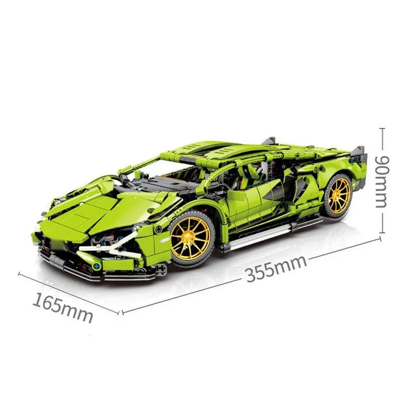 Sian Lamborghinis Sports Car - 1280 Pcs - Technical 1:14 Building Blocks - The Toy Base