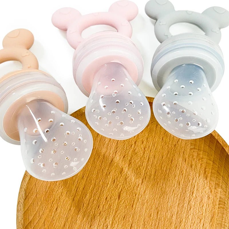 Silicone Baby Fresh Fruit Feeder - Teether Nutrition Feeder for Baby Food Feeder Fruit Pacifier Baby Soother Teether Toys - I Love 💕