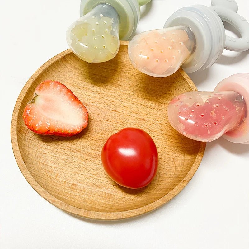 Silicone Baby Fresh Fruit Feeder - Teether Nutrition Feeder for Baby Food Feeder Fruit Pacifier Baby Soother Teether Toys - I Love 💕