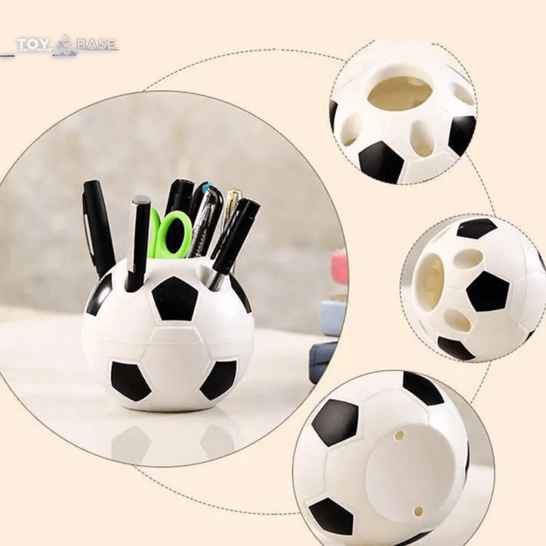 Soccer Shape Tool Supplies Pen Pencil Holder - I Love 💕