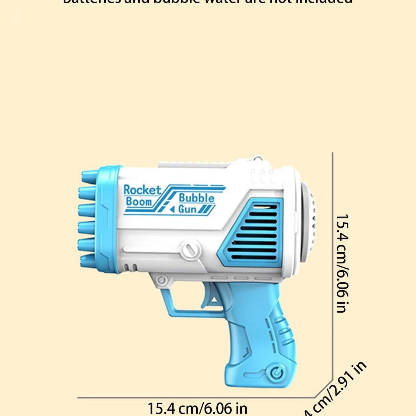 Space Bubble Gun - 32 Hole - Bubble Machine Handheld Gatling Gun - I Love 💕