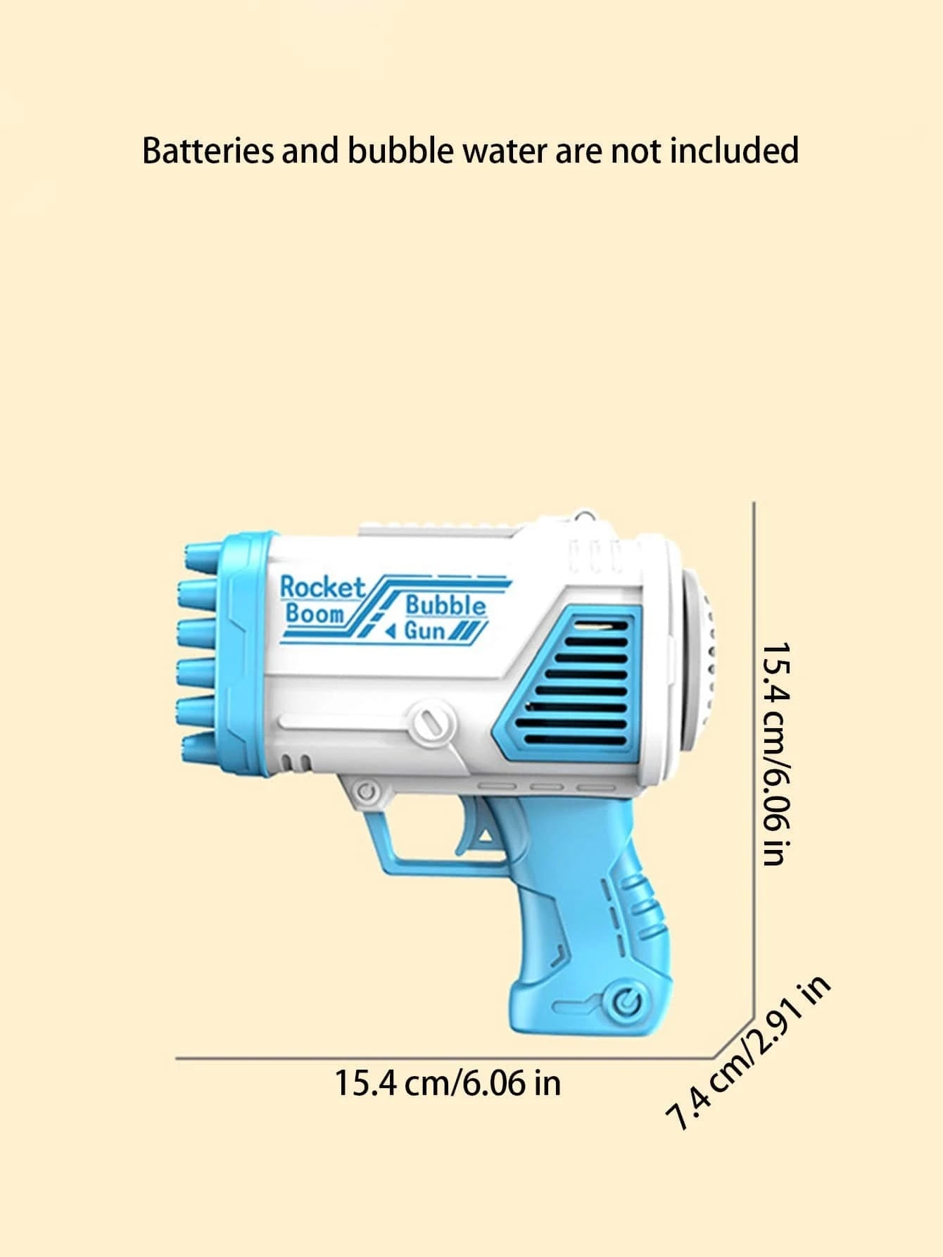 Space Bubble Gun - 32 Hole - Bubble Machine Handheld Gatling Gun - I Love 💕