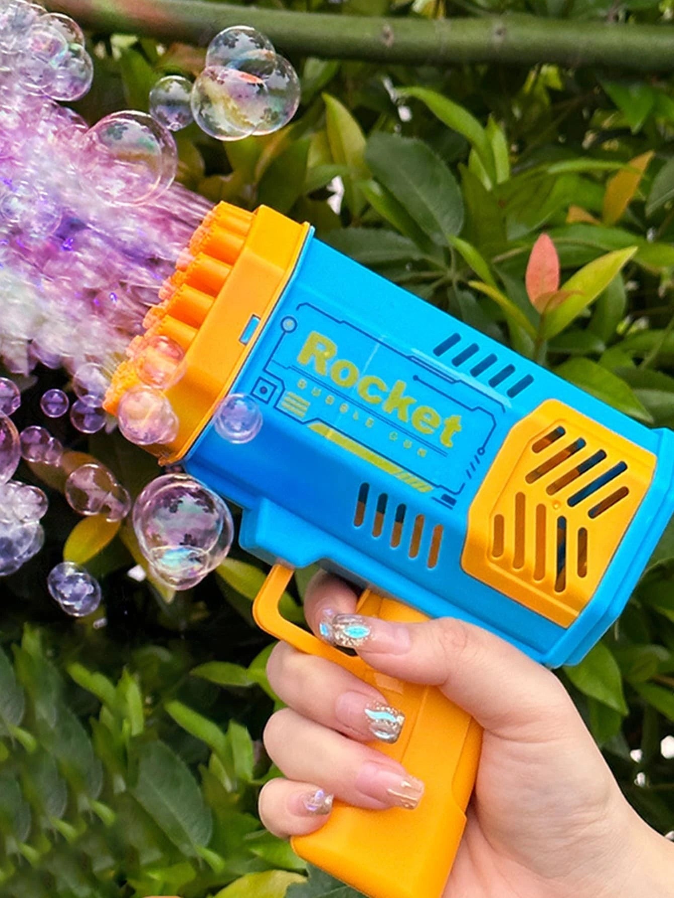 Space Bubble Gun - 32 Hole - Bubble Machine Handheld Gatling Gun - I Love 💕