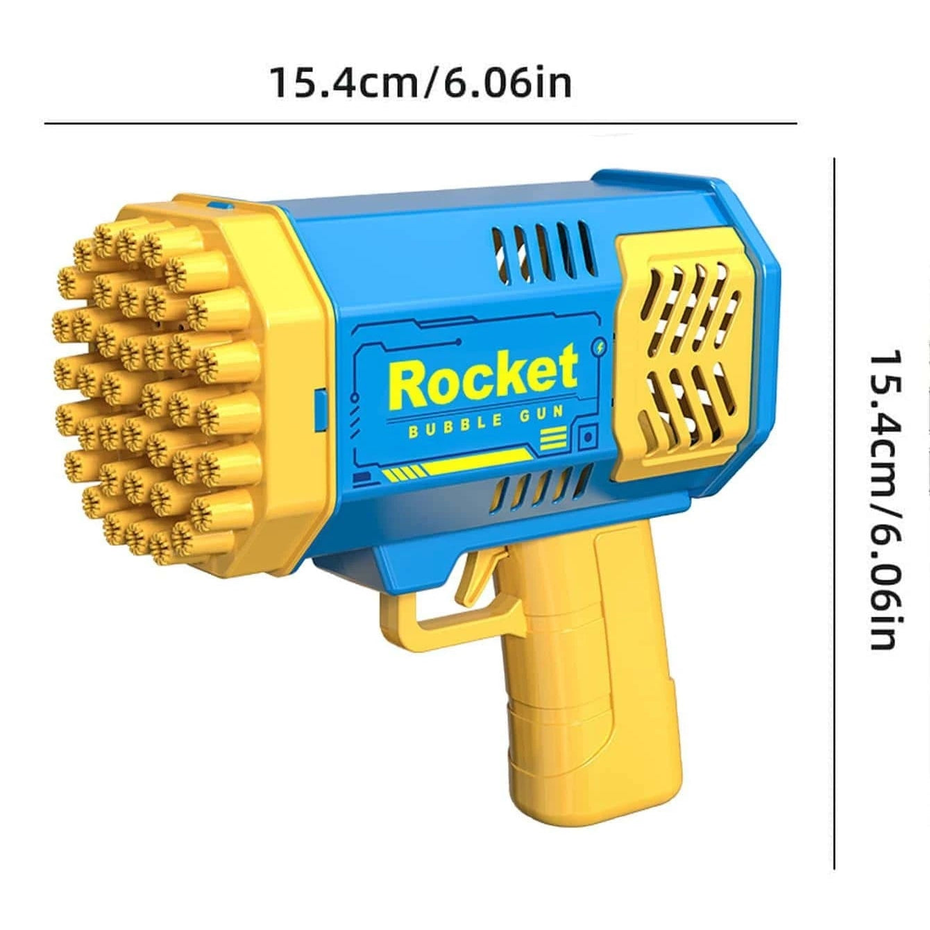 Space Bubble Gun - 32 Hole - Bubble Machine Handheld Gatling Gun - I Love 💕