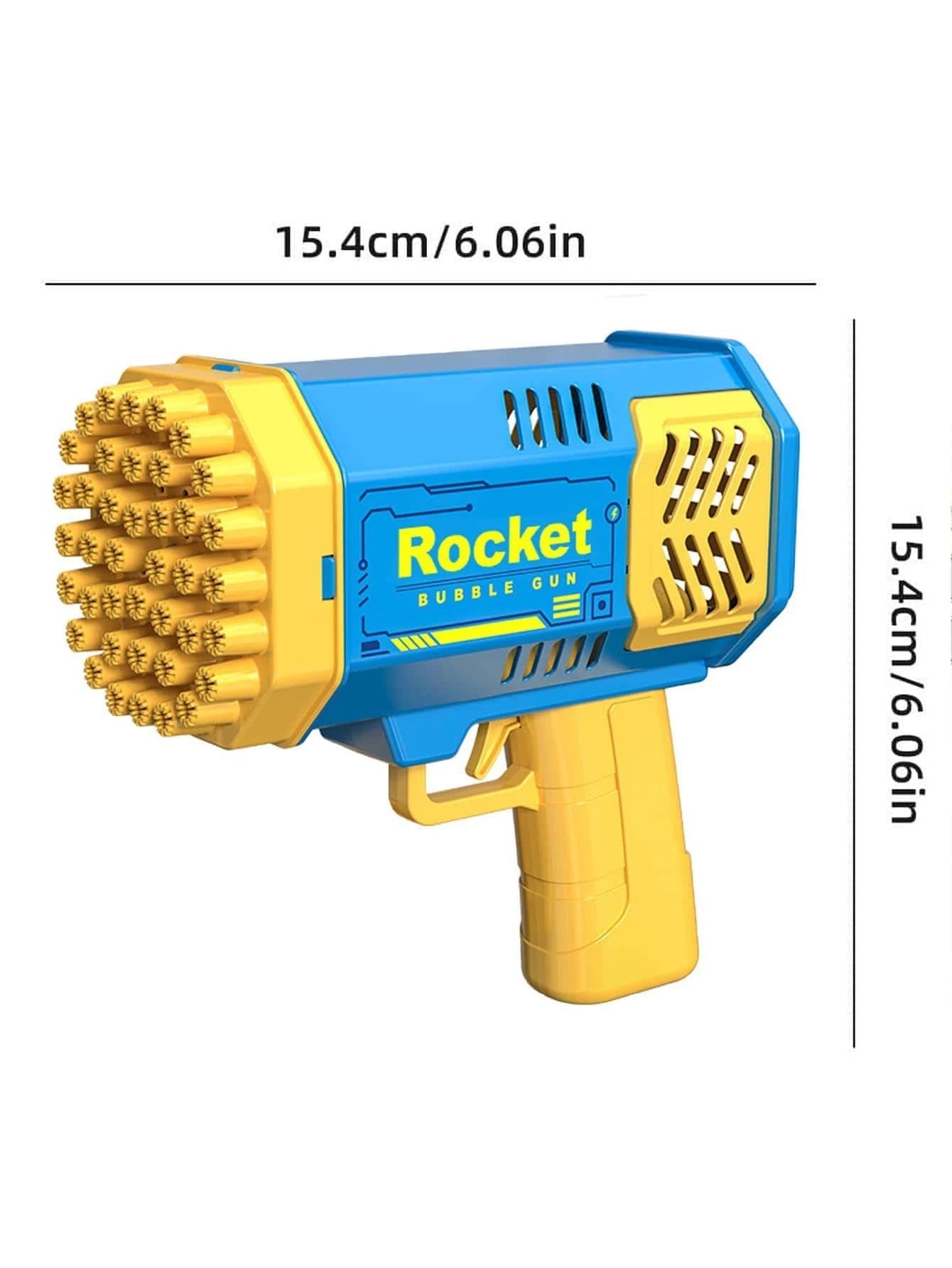 Space Bubble Gun - 32 Hole - Bubble Machine Handheld Gatling Gun - I Love 💕