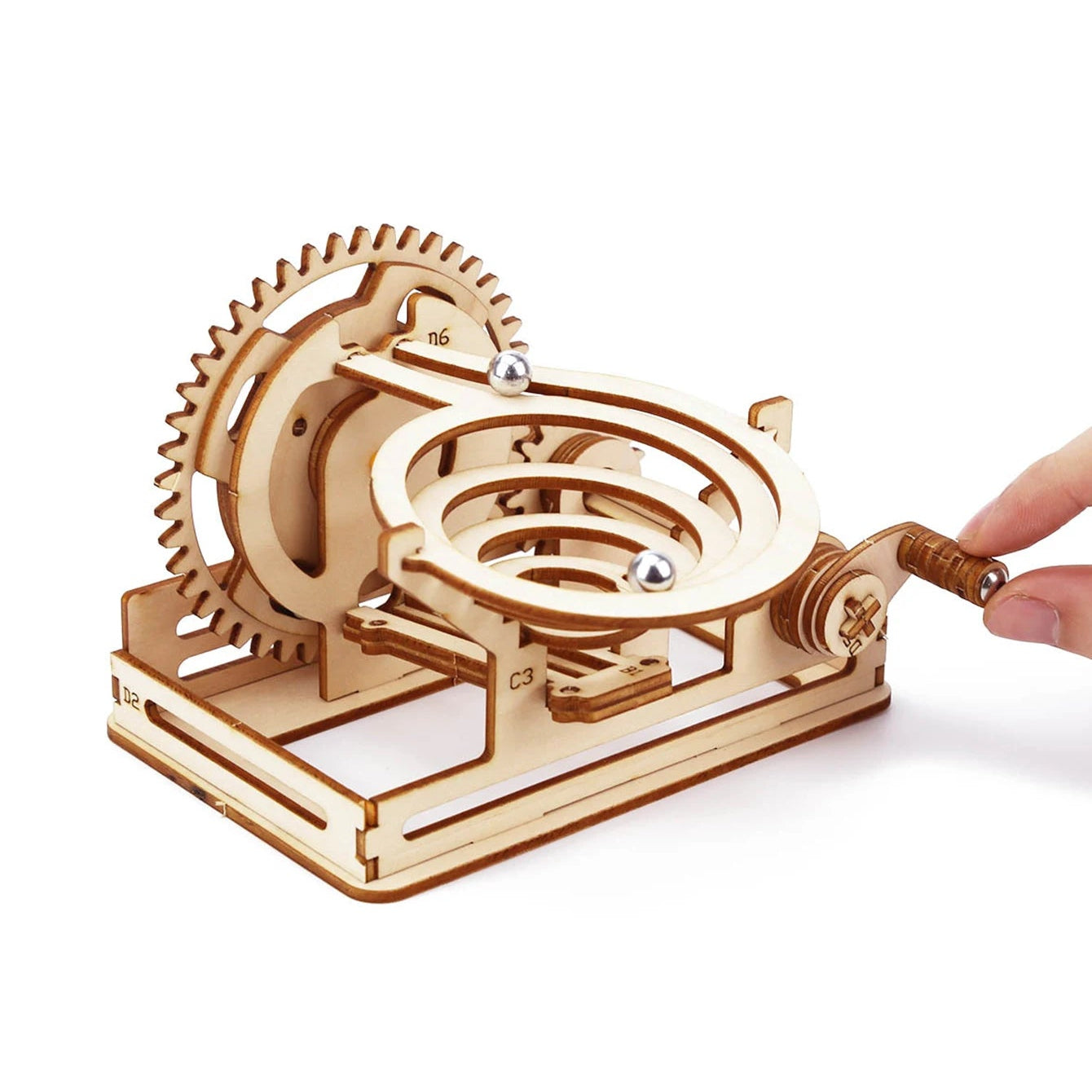 Spiral Marble Run (3D Wooden Puzzles) - The Toy Base