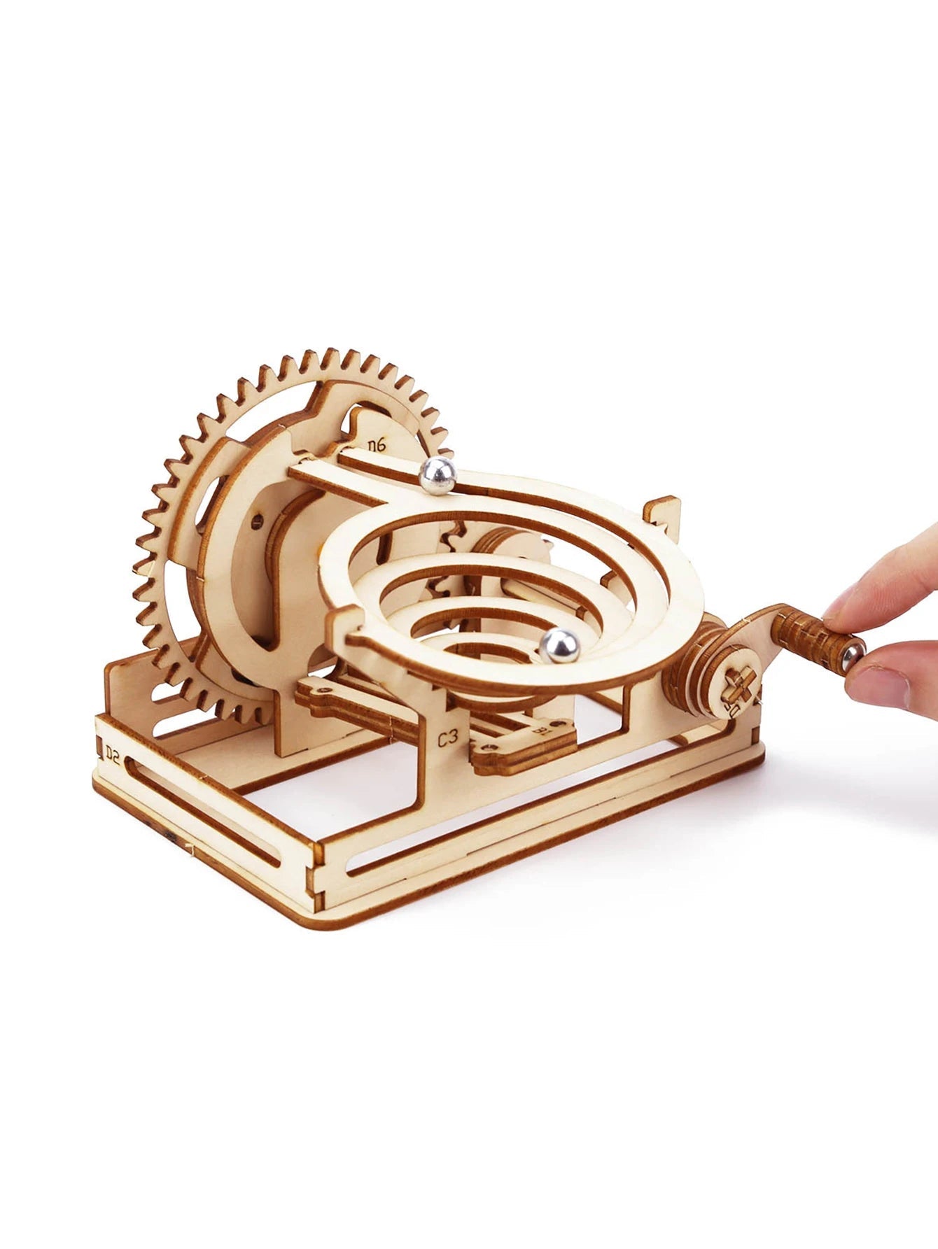 Spiral Marble Run (3D Wooden Puzzles) - The Toy Base