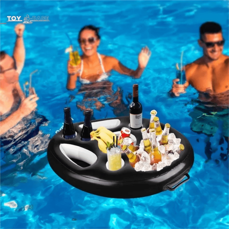 Summer Sea Bucket Cup Holder - Inflatable Pool Beach Swimming Play - Family Party Float Beer Drink Tray Cooler Table - Accessories - Toybase