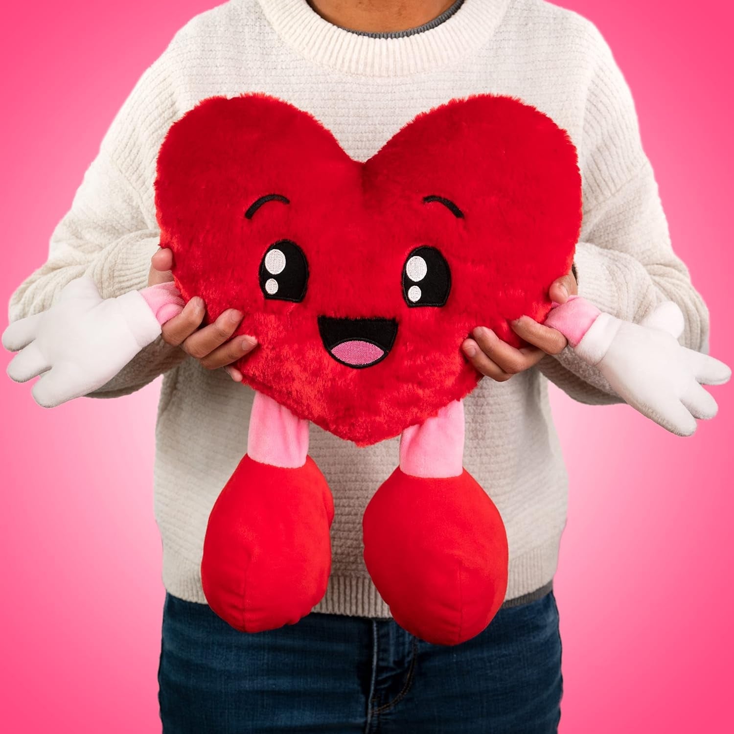 Sweetheart (Heart) - 10" Strawberry Scented Stuffed Plush - Valentines, - The Toy Base