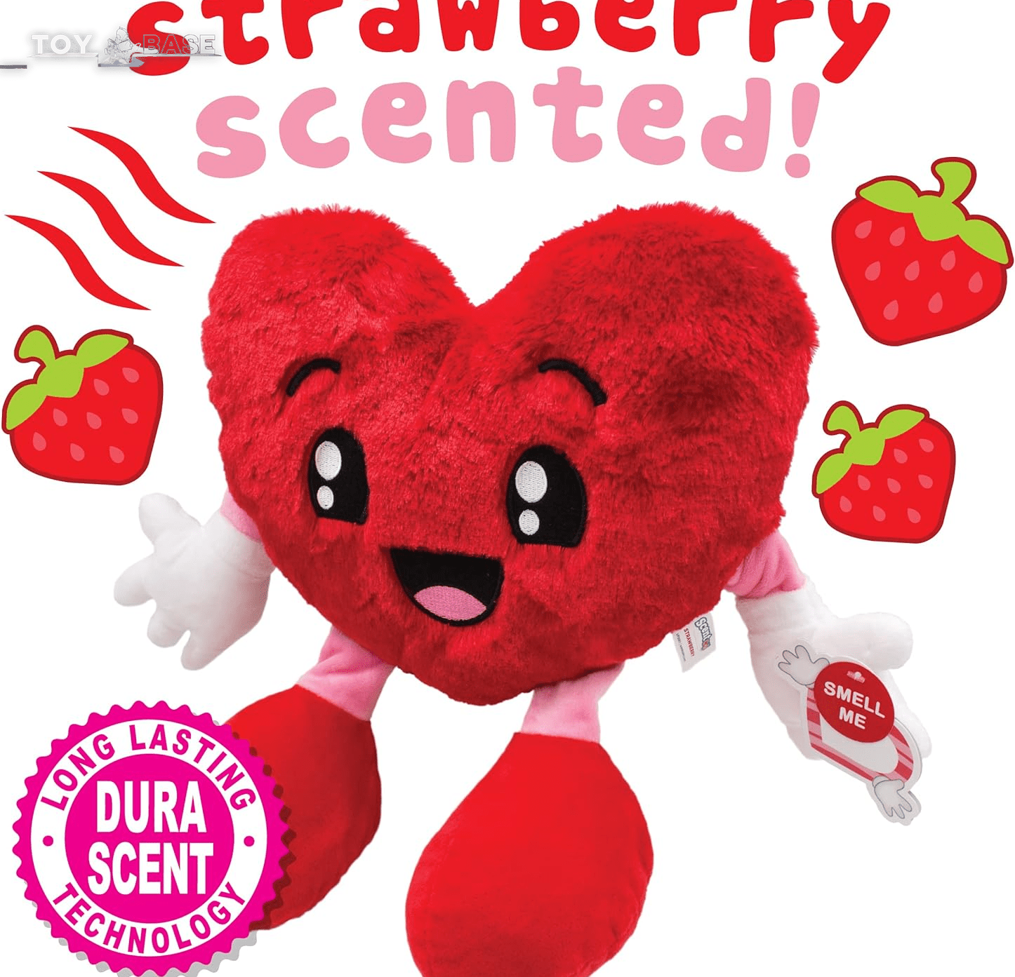 Sweetheart (Heart) - 10" Strawberry Scented Stuffed Plush - Valentines, - The Toy Base