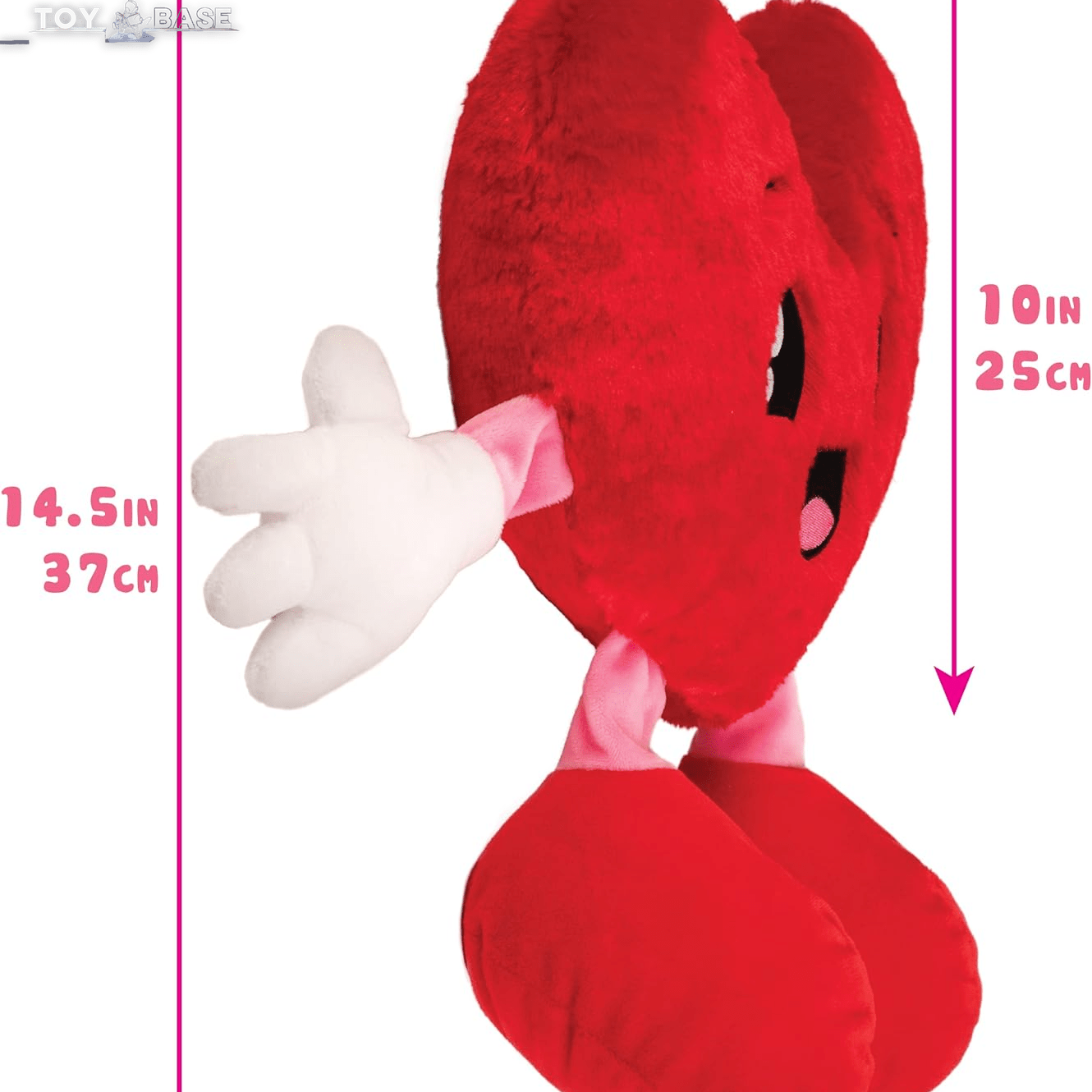 Sweetheart (Heart) - 10" Strawberry Scented Stuffed Plush - Valentines, - The Toy Base