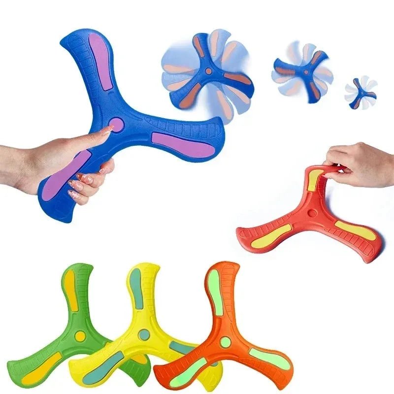 Three - Leaf Cross Boomerang - Outdoor Toy - Backyard Beach Toy - I Love 💕