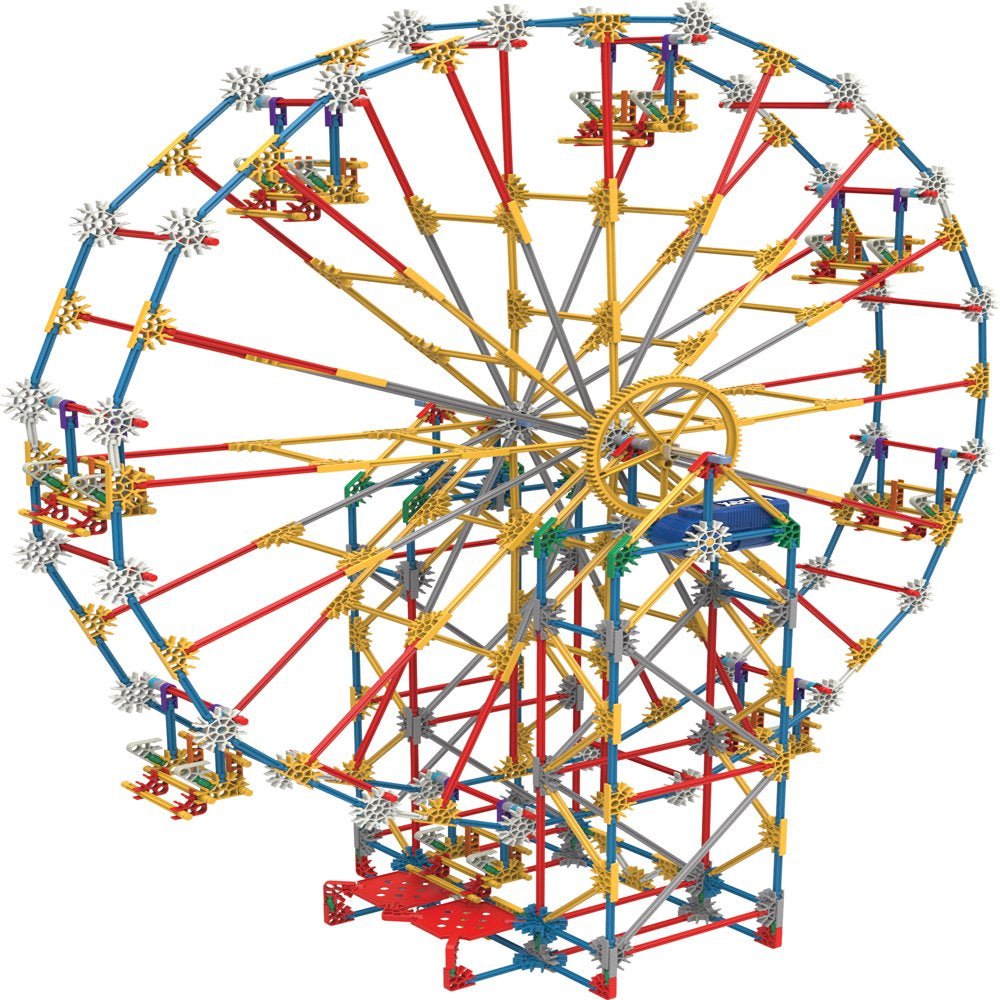 Thrill Rides - 3-In-1 Classic Amusement Park Building Set - 744 Pieces - Ages 9 Engineering Education Toy - The Toy Base