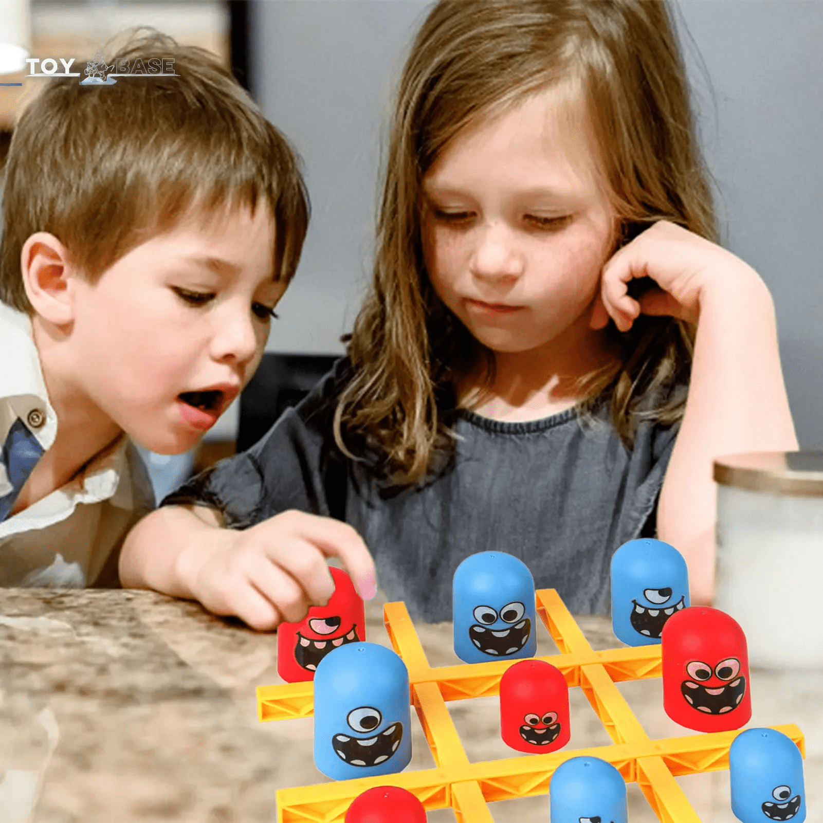 Tic Tac Toe Big Eat Small Gobble Board Game - The Toy Base