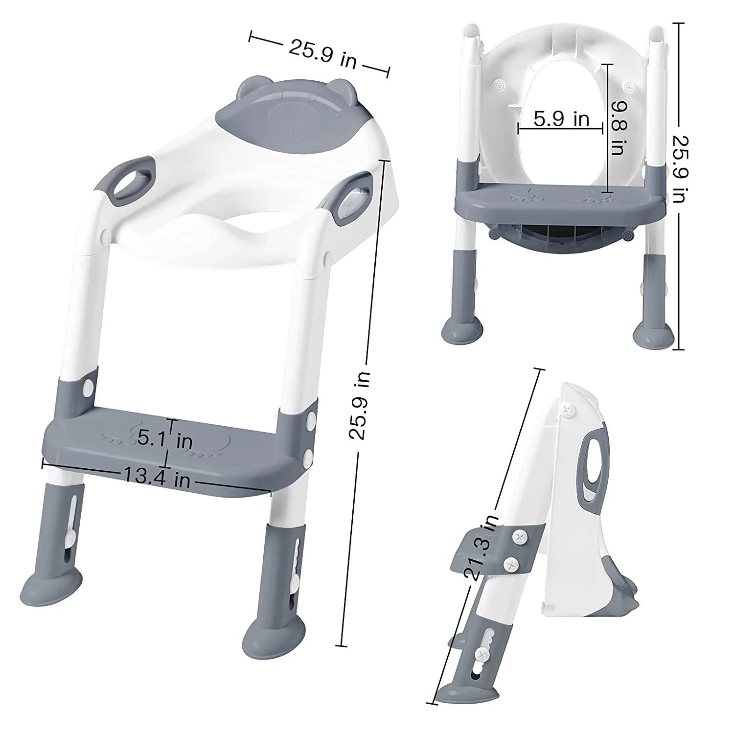 Trainer Seat Stool 0 - 6 Years Old - Pot Soft Baby Potty Plastic Road Pot - Cute Baby Toilet Seat - I Love 💕