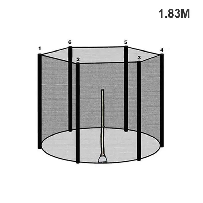 Trampoline Enclosure Net (Replacement 6/8/10-Ft) - The Toy Base