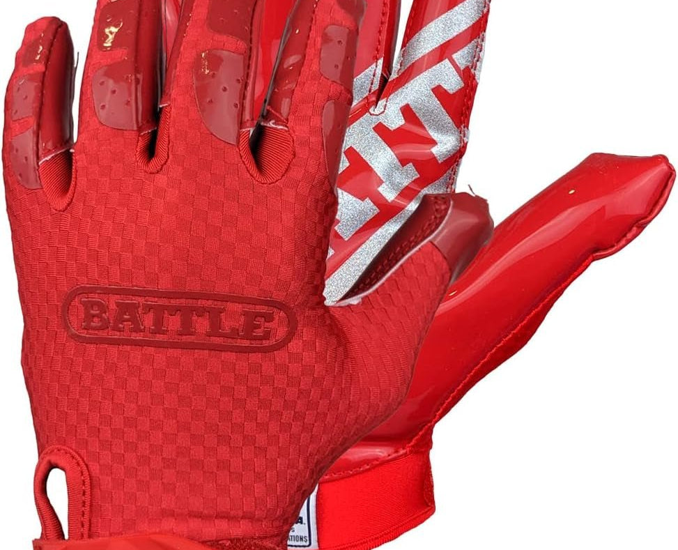 Triple Threat Wide Receiver Gloves - Adult & Youth Football Gloves - Ultra Stick Gloves - Toybase