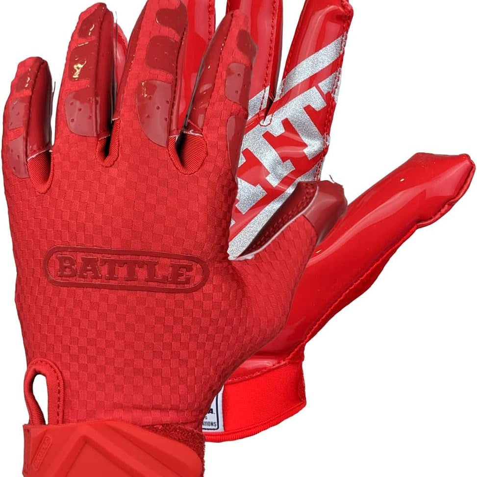 Triple Threat Wide Receiver Gloves - Adult & Youth Football Gloves - Ultra Stick Gloves - Toybase