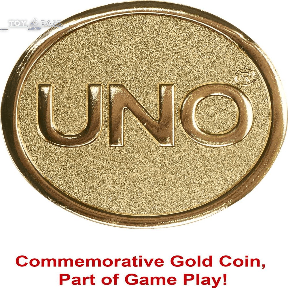 UNO - 50th Anniversary Limited Edition - Gold Coin Included - The Toy Base