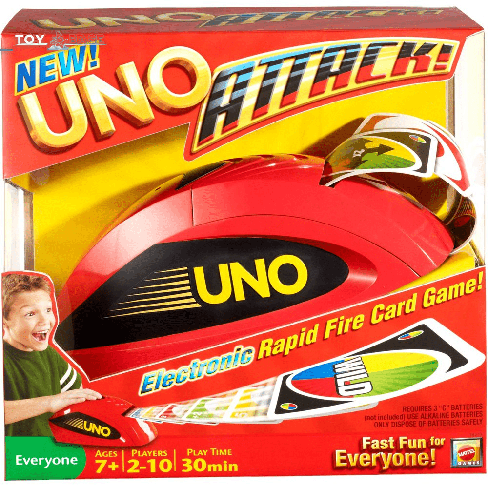 UNO - ATTACK! Rapid Fire - 2-10 Players Ages 7Y+ - The Toy Base