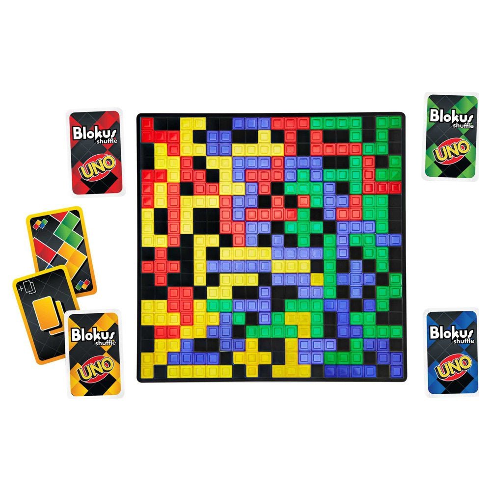 UNO - Blokes Shuffle (Special Edition) - Strategy Board Game & Action Cards - The Toy Base