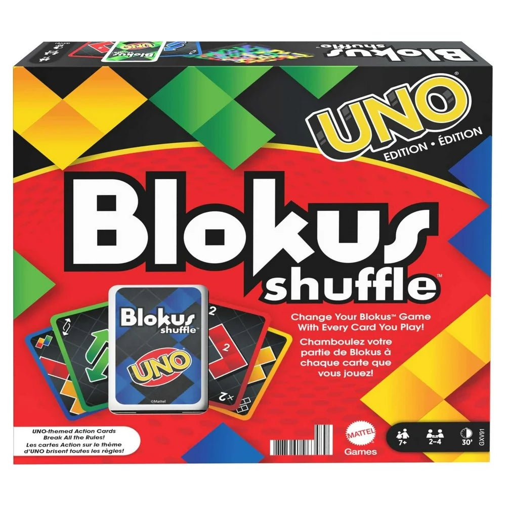 UNO - Blokes Shuffle (Special Edition) - Strategy Board Game & Action Cards - The Toy Base