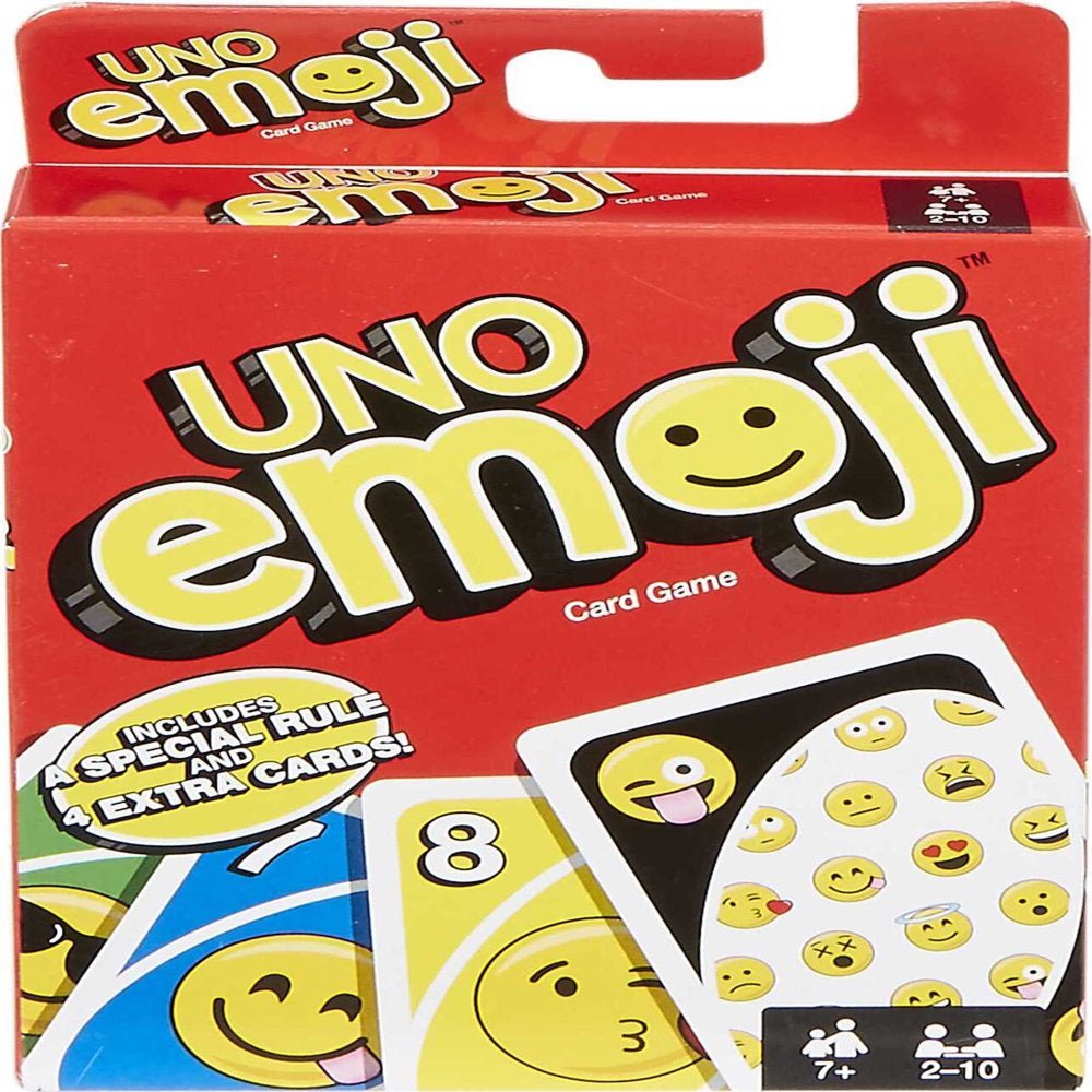 UNO - Emoji Themed (Limited Edition) - Card Game for 2 to 10 Players - The Toy Base